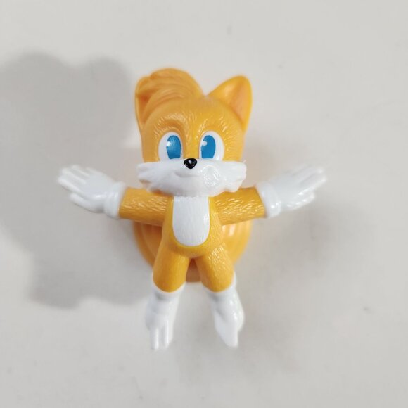 Tails The Fox Sonic Spin Toy Figure McDonalds Happy Meal - Picture 1 of 5